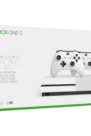 Xbox One - Konsole Slim 1TB #weiss + 2 Controller + Zubehör (mit OVP) (gebraucht)