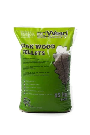 Holzpellets Hartholz Eiche, Pellets, Hartholzpellets ENplusA1 6mm, 65x15kg Sackware ,975kg Palette