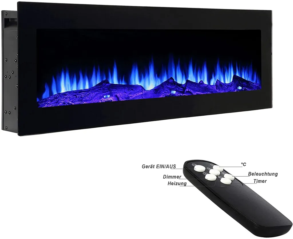 El Fuego® Elektrokamin BOZEN inkl. Fernbedienung mit energiesparender LED-Beleuchtung, Einbaukamin, 150 cm – Bild 6