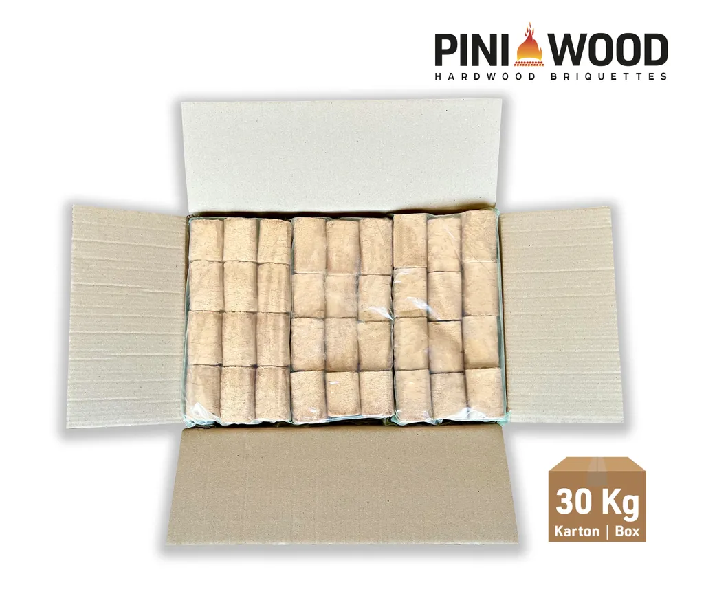 PINI 30 kg Holzbriketts 100% Buche Hartholzbriketts – Bild 5
