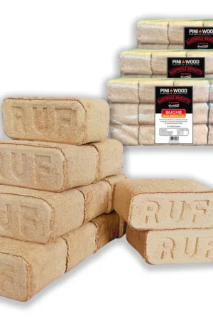 PINI 30 kg Holzbriketts 100% Buche Hartholzbriketts