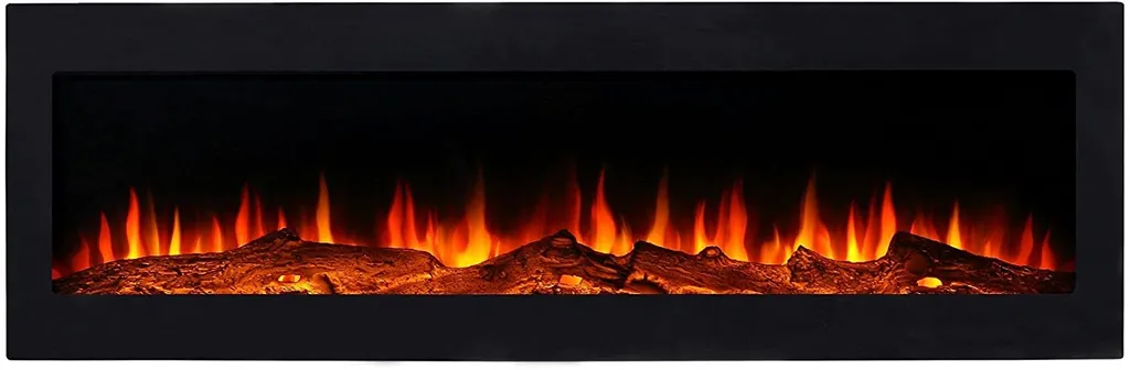 El Fuego® Elektrokamin BOZEN inkl. Fernbedienung mit energiesparender LED-Beleuchtung, Einbaukamin, 150 cm
