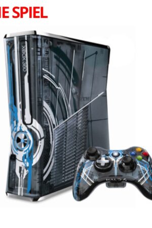Xbox 360 - Konsole Slim 320GB #Halo 4 Edition + Original Controller + Zubehör (ohne Spiel) (gebraucht)