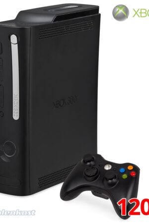Xbox 360 - Konsole Elite 120GB #schwarz + Original Controller + Zubehör (gebraucht)