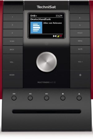 TechniSat MULTYRADIO Kompaktanlage 4.0 Schwarz/Rot