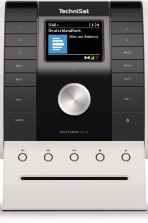 TechniSat MULTYRADIO Kompaktanlage 4.0 Schwarz/Weiß