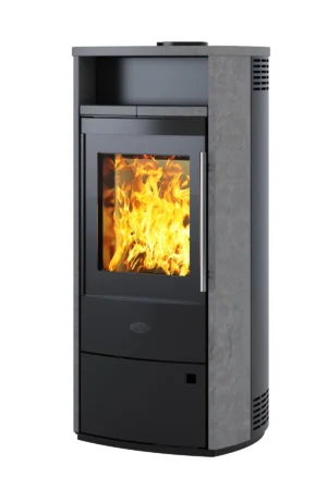 Kleining Kaminofen Dublin mit Natursteinverkleidung 6 KW EEK: A+