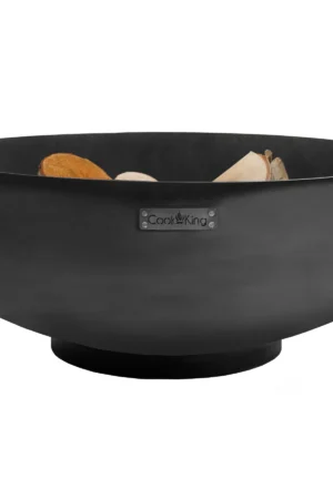 CookKing Feuerschale Stahl XXL Palermo Ø 80 cm x 35 cm Schwarz