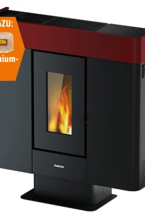 Freepoint Pelletofen Moon Stahl Bordeaux 10 kW EEK: A+