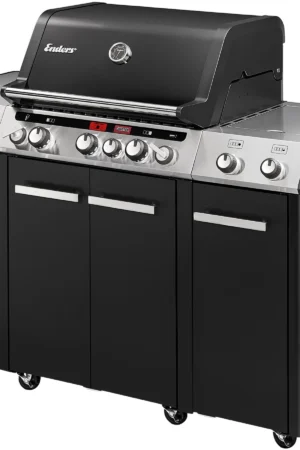 Enders Gasgrill Uniq Pro 3 IK Kitchen Cruster 120 cm x 147 cm Schwarz-Edelstahl