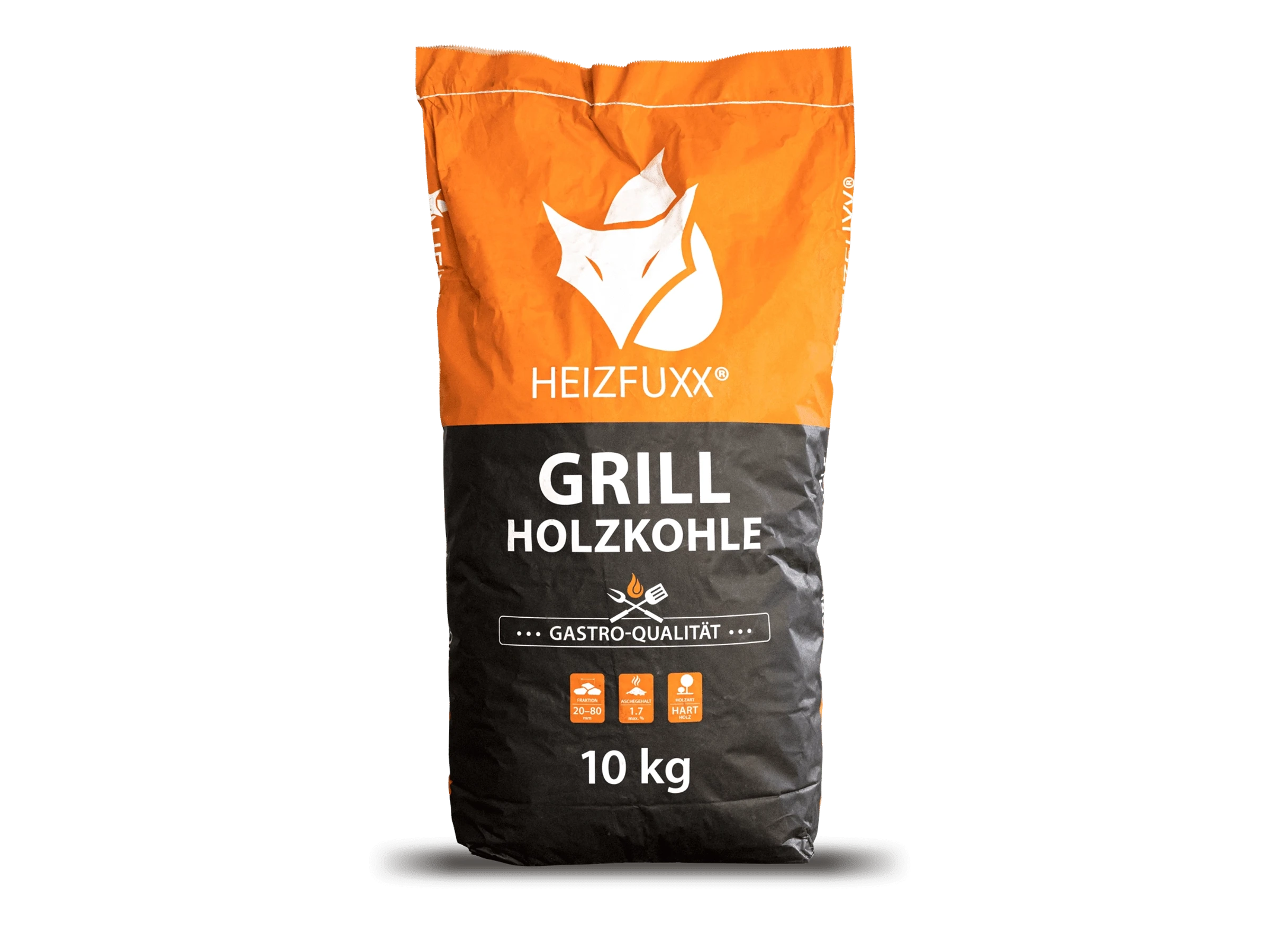 Heizfuxx Grillholzkohle Gastro-qualität 10kg x 12 Sack 120kg Palette – Bild 5