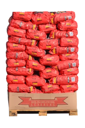 Holzkohlebriketts Palette