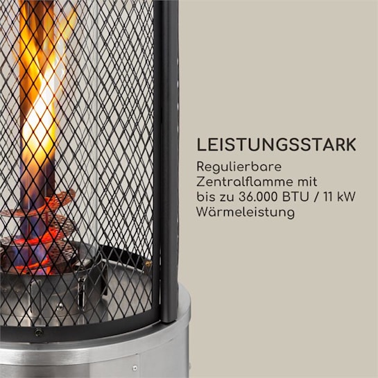 Goldflame Deluxe Terrassenheizstrahler – Gas-Heizstrahler – Bild 7
