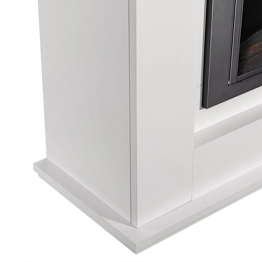 Juskys Elektrischer Kamin rechteckig weiß (51202) – Bild 8