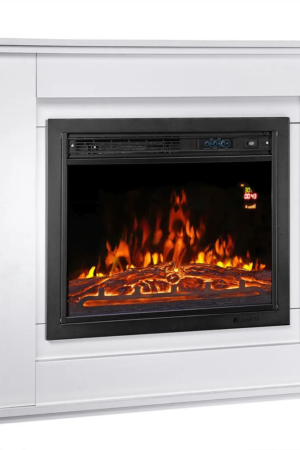 Juskys Elektrischer Kamin rechteckig weiß (51202)